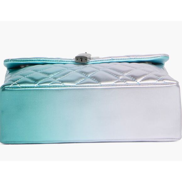 🩵Kurt Geiger Ombre Large Kensington Flap Shoulder Bag - Picture 6 of 7